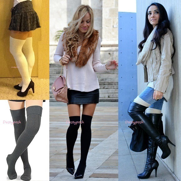 Long Knit Over The Knee Thigh High Sock Winter OTK