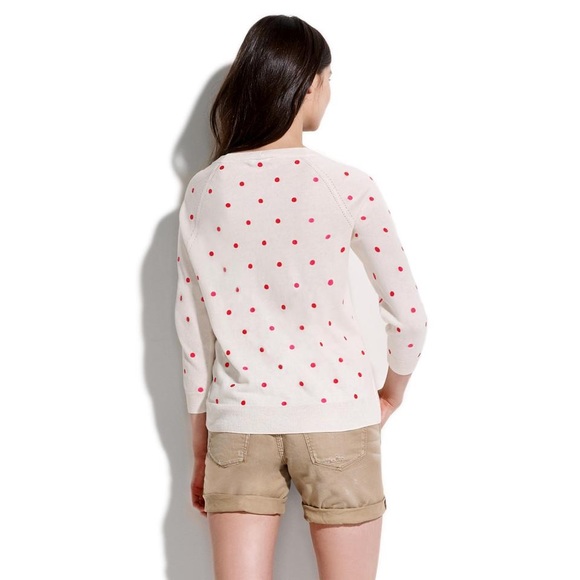 Madewell Wallace Neon Brightspot Polkadot Sweater