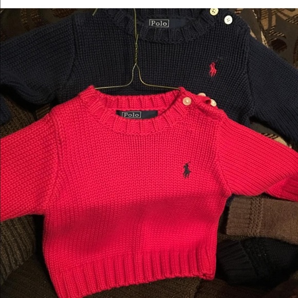 2 Ralph Lauren infant sweaters