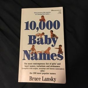 10,000 Baby Names By Bruce Lansky