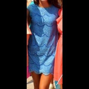 👗Teal Lace Mini Dress