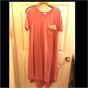 LuLaRoe Carly BNWT Medium in a Pink LT Red color