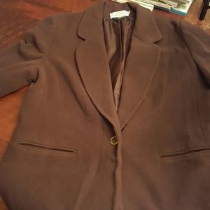 Women saks fifth avenue folio wool cashmere blazer