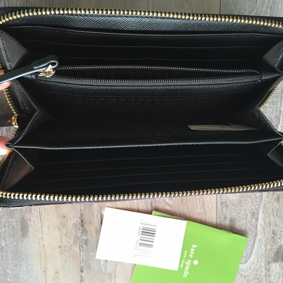 NWT ♠️ Kate Spade Plaid Neda Wallet - Picture 3 of 4
