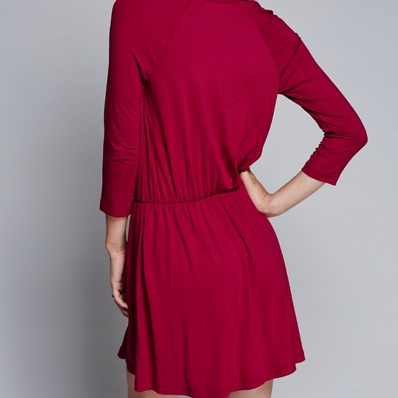 Free people beachcover red pocket dress XS - Picture 2 of 2