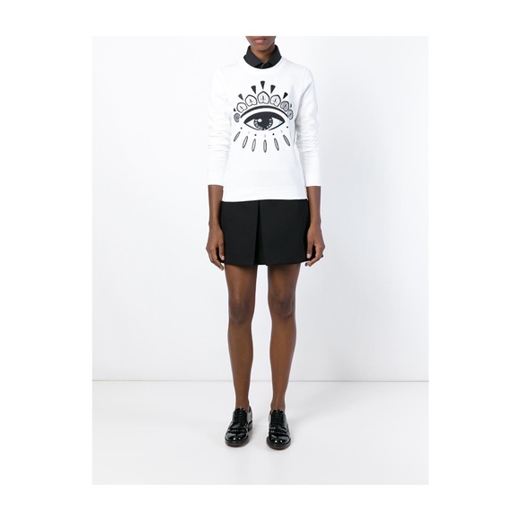 Kenzo Sweaters - Kenzo "eye" white sweater authentic size small