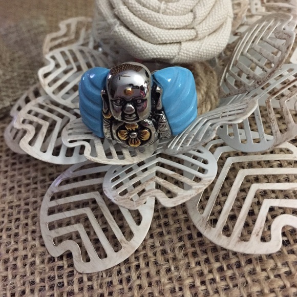 Buddha Blue Howlite Ring - Picture 3 of 5