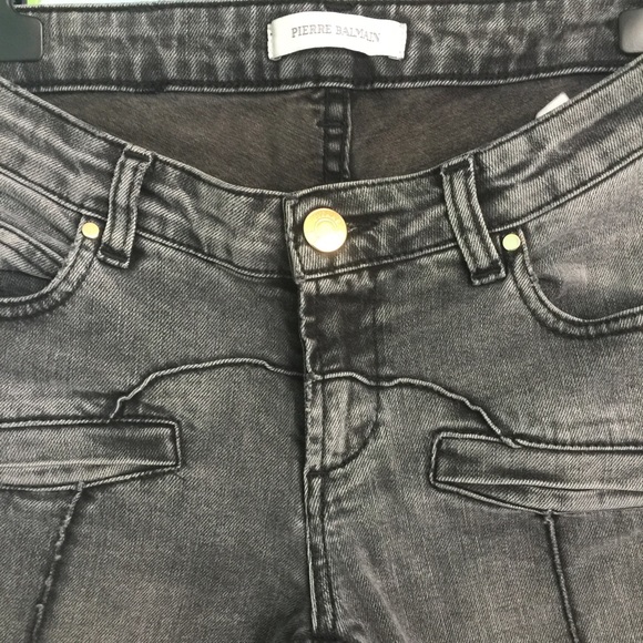 Pierre Balmain motto-style jeans