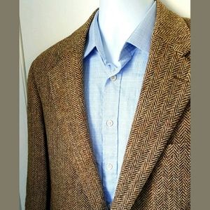 POLO RALPH LAUREN Brown Herringbone TWEED Jacket
