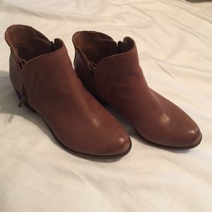 Lucky brand leather ankle boots