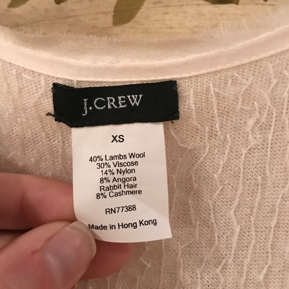 J.Crew cream sequin knit wool sweater tank size XS - Picture 5 of 13