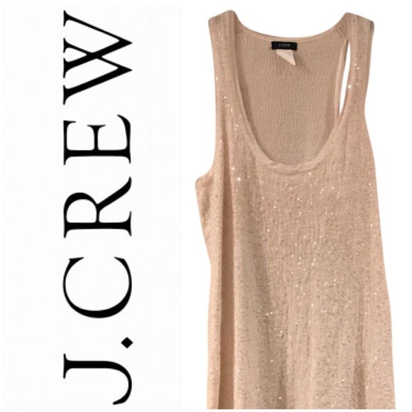 J.Crew cream sequin knit wool sweater tank size XS - Picture 3 of 13