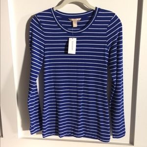 Blue Banana Republic striped shirt NEW NWT