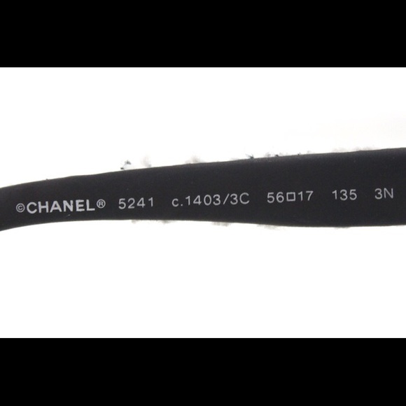 Chanel Tweed Black Acetate Sunglasses 5241 main image 4