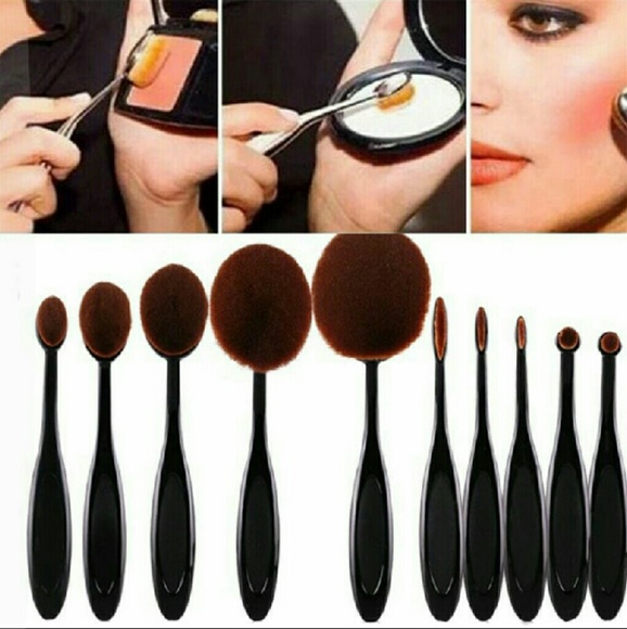 Other - New 10 pcs toothbrush foundation eyes brown brush