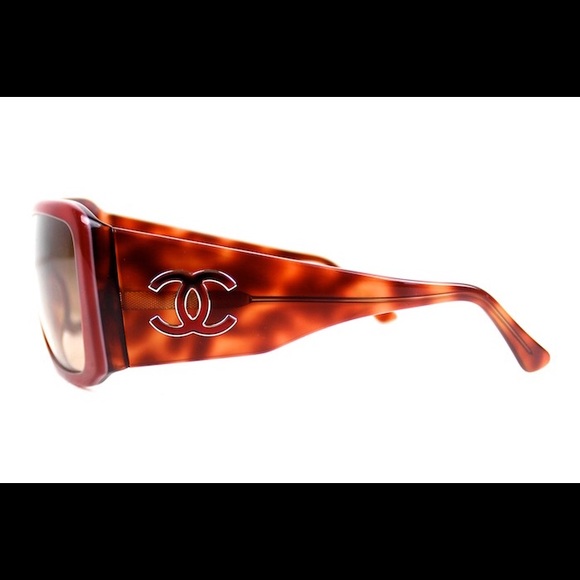 Chanel Enamel CC Red Tortoise Sunglasses 5079 main image 4