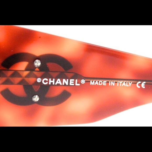 Chanel Enamel CC Red Tortoise Sunglasses 5079