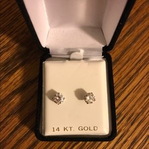 Lab Created Diamond Stud Earrings!