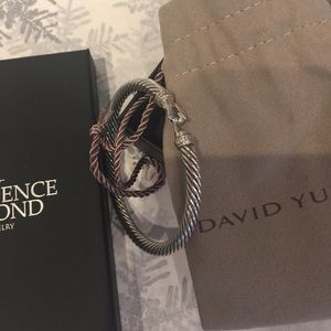 Authentic David Yurman Diamond cable bracelet.