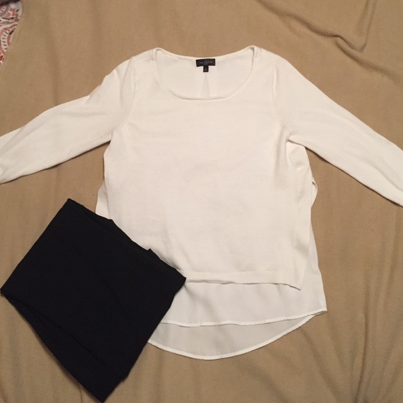 The Limited Sweaters - The Limited Mixed Media Sweater NWOT