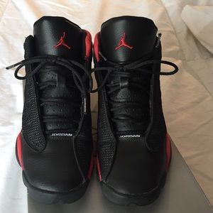 Retro Air Jordan's Black and Red 13s