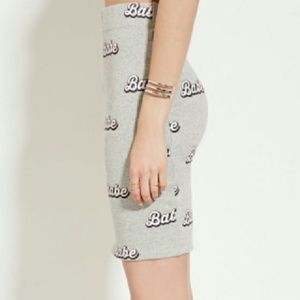 Forever21 Babe Print Skirt Size Medium