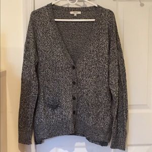 Landscape cardigan sweater