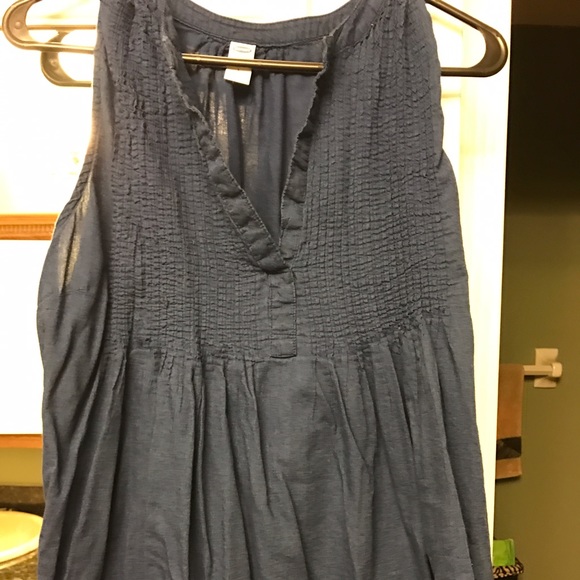 Navy maternity summer top