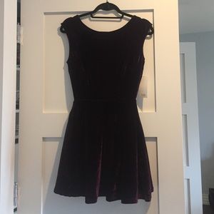 Purple Velvet Tobi Dress