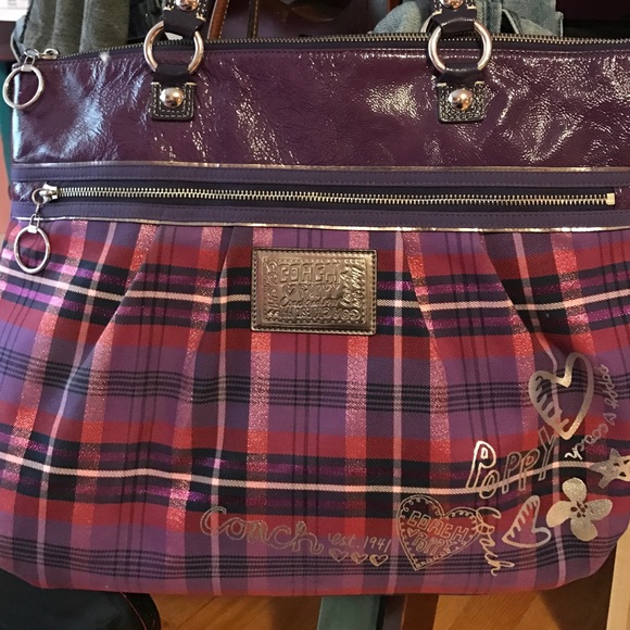 Plaid Coach purse