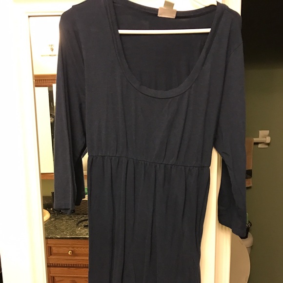 Navy maternity dress