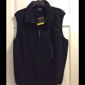 Nautica Competition Fleece Vest in Black