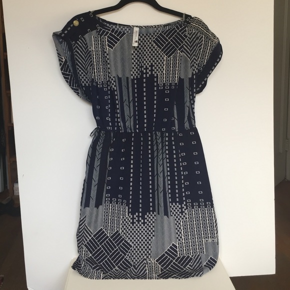 pink owl Dresses & Skirts - pink owl blue and white graphic printed dress