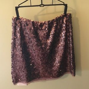 Sequin mini skirt