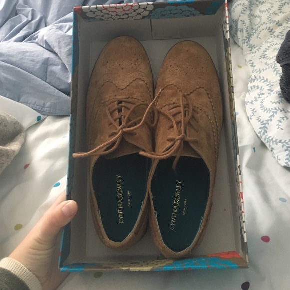 New In Box Suede Wingtip Oxfords