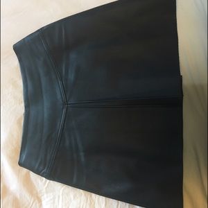 Club Monaco pleather mini skirt