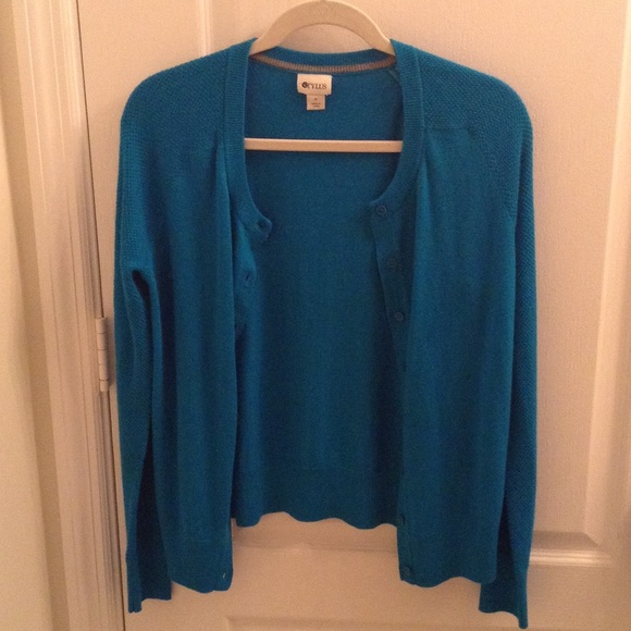 Blue cardigan