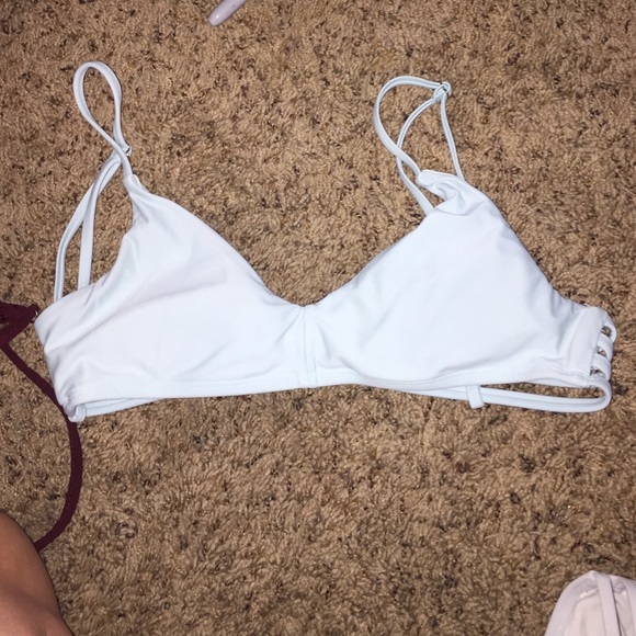 strappy mint green swim top