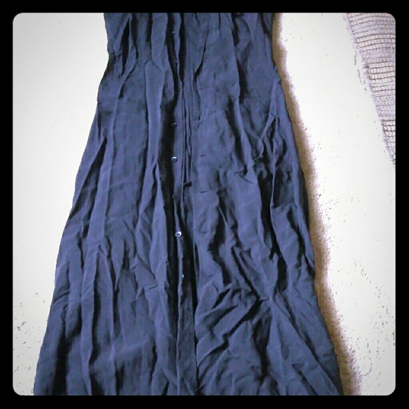 Black silk dress