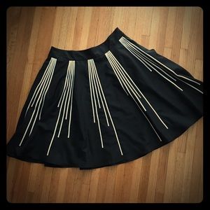 The Limited. Black and white circle skirt. Size M