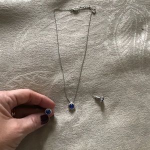 Swarovski neckless and matching earrings