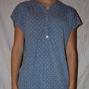 Blue Polka-dot Shirt