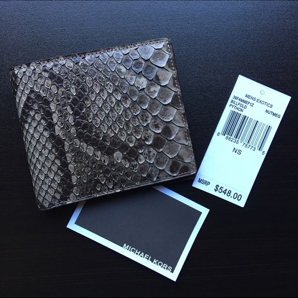🚨SALE🚨NEW Michael Kors Men's Python Wallet