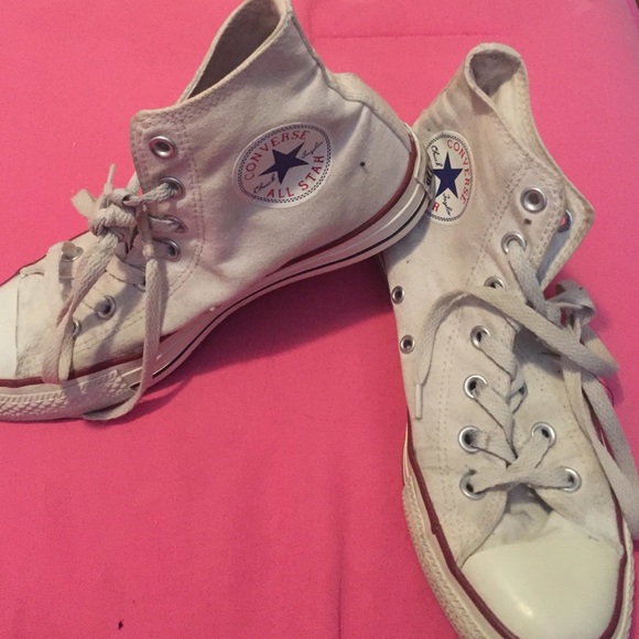 White Hightop Converse