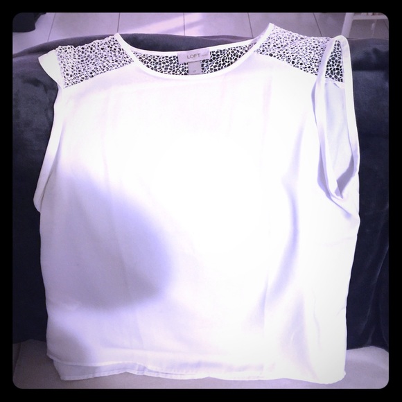 LOFT Tops - White Loft blouse