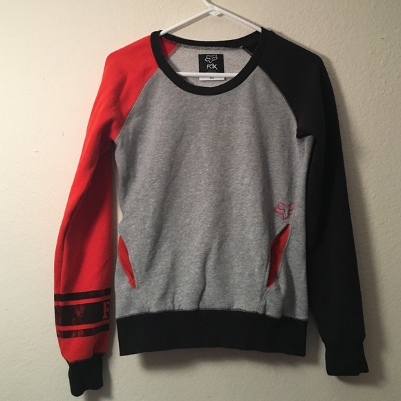 Fox Racing Fleece-Lined Sweatshirt Red/Black