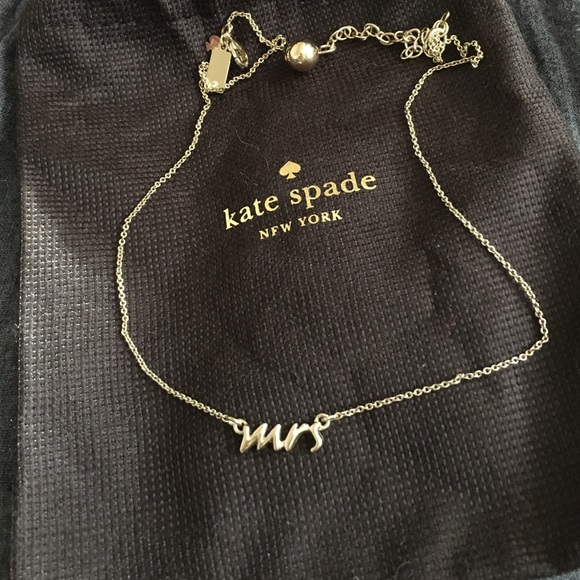 Kate Spade "mrs" necklace