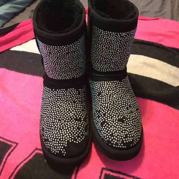 Authentic Diamond black uggs