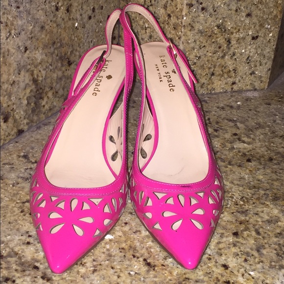 AUTHENTIC Kate Spade Size 6 Pink Slingbacks