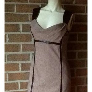 Bebe wool blend tweed pencil dress